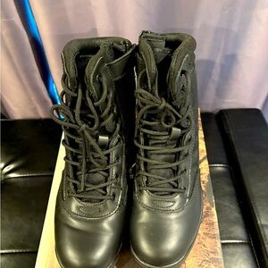Black tactical boots